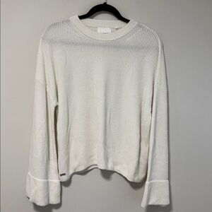 Lune Active White Knit Sweater